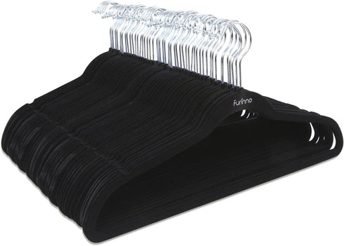 FURINNO Suit Hanger, Pack of 50, Black