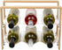 Mind Reader Wine Rack Kitchen Decor Countertop Organizer Storage Acrylic 14" L x 8" W x 10.5" H Brown