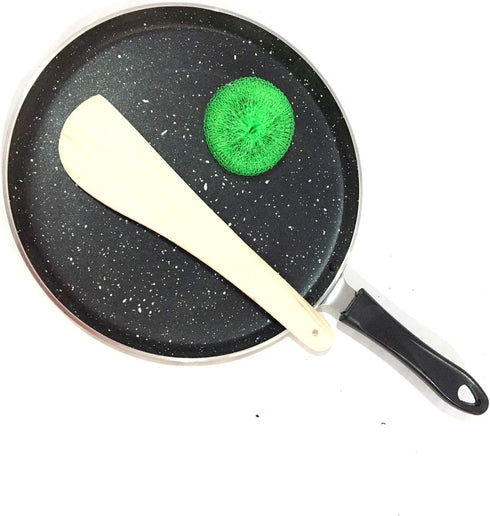 G&D Non-Stick Dosa Tava Griddle, Indian Style Nonstick Pan, Thickness 4mm, Round Griddle Cookware