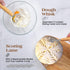 40oz 9" 10" Set, Angadona Sourdough Starter Kit, Sourdough Bread Baking Supplies, Sourdough Starter Jar, Round & Oval