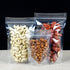 PABCK 100 Pack Clear Resealable Stand Up Bags, Heat Seal Zipper Lock Reusable Storage Pouches for Food Storage