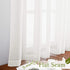 NICETOWN Semi Sheer Linen Curtains, Grommet Casual Window Treatment, 72" Long, Ivory, 1 Panel = 52" W, Sold by 2