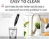 Milk Frother Handheld Foam Maker, 2 Stainless Stirring Heads, 3 Speed Rechargeable Electric Blender for Cappuccino,