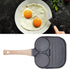 Nonstick Egg Frying Pan, Divided Sectional Pancake Pan for Breakfast, 3 Section Fried Egg Pan