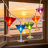 Cocktail Glass String Lights, 8.5Ft Tropical Beach Themed Wine Glass String Lights