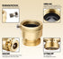 2 3/4'' PCS Brass Vacuum Breaker, Solid Brass Anti-Siphon Hose Bib Valve, Backflow Preventer for Garden Hose Check