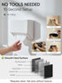 Streamlined Hand Towel Box Cover, No Drill Installation & Damage-Free Adhesive Backing for Wall Mounted, Appearance