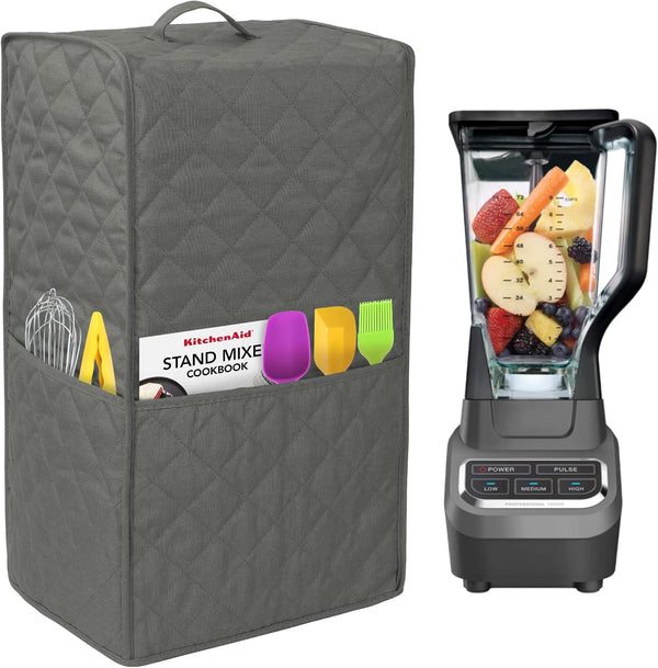 Kitchen Blender Dust Cover - Compatible with Ninja Foodi Blender, Covers for Kitchen Appliance with Accessory Pocket