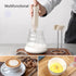 Rechargeable Coffee Frother by ELMWAY, Electric Milk Frother with Charging Stand & Wall Mount, Handheld Drink Mixer