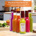 Encheng 5oz Woozy 5oz Set 35 Hot Sauce Bottles with Lids,Clear Bottles with Shrink Capsules,Small Wine Making Bottles