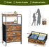 YEYSHAOM 3 -55LB Night Stand with Fabric Drawer and Sturdy Metal Frame, Modern Side Table Lightweight & Durable Load