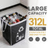 4 Pack Recycle Waste Bag for Kitchen Home- Large Indoor Recycling Bins Trash Sorting Organizer, Reusable