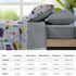5 Set Set Nesker Pcs Comforter Twin Size, Construction Vehicles Car Bedding for Kids Teen, Town Tree Truck Bedding