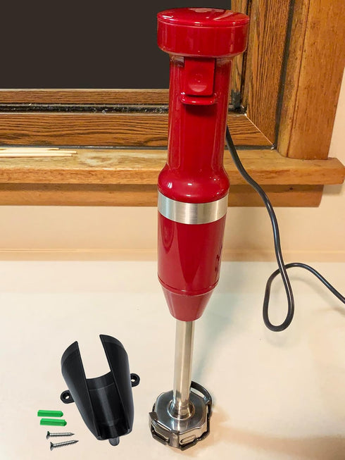 Hand Blender Mount, Hand Blender Holder Compatible with KitchenAid Corded Hand Blender KHBV53, Mixer Accessories, Black, 1 Pack