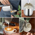 Neretva 20 oz Milk Frothing Pitcher, Stainless Steel Steaming Jug for Latte Art, Espresso Machine Accessories