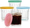 Coloch 4 Pack 13Oz Working Glass Jar with Leakage Proof Lid, 400ml