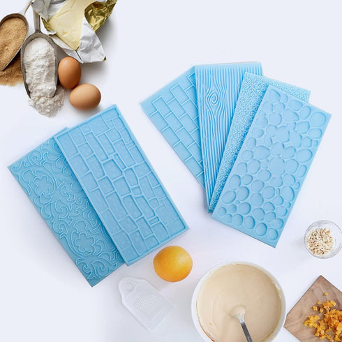 Tosnail 14 Pieces Lace Embossing Fondant Impression Mats Molds for Cake, Cupcake, Biscuits, Wedding Decoration