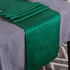 Velvet Spring Table Runner 14x71 Inch Dresser Scarf Luxury Rustic Farmhouse Emerald