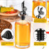 4 Pack Professional Olive Oil Dispenser Spout Stainless Steel Pour Spouts, Weighted Olive Oil Spout with Auto Flip Dust
