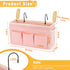 Lilithye Bedside Organizer with Fixed Straps and Water Bottle Holder for Home, College, Dorm, Bunk, Hospital, Crib, Bed