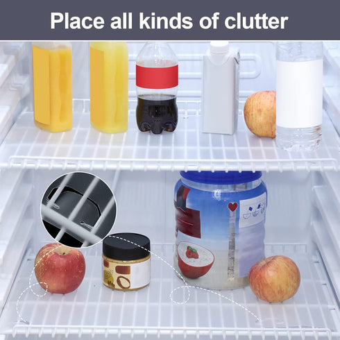 Kathfly Wire Shelf Liner, Waterproof Non-Adhesive Covers for Refrigerator Pantry, 10 Feet Roll (16 Inch Wide)