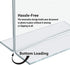 Azar 152727 Horizontal Double-Sided Stand Up Sign Holder, 10 Count, Clear, 6 in W X 4 in H