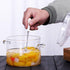 Glass Cooking Pot - 1.5L/50oz Heat-Resistant Borosilicate Glass Handmade Cookware Set for Pasta, Soup, Milk