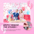 6 Pack (6 POPUPARTY Gender Reveal Confetti Cannon | No Powder Confetti Poppers | Ideal for Baby Girl Gender Reveal
