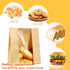 QPEY 50 Pack Bags,50% Packaging Stickers(13.7x8.2x3.7 inch) Larger Kraft Sourdough Bread Thicker Bread Bags