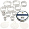 Ultra Cuisine 11 Piece Small Circle Cookie Cutter Set - Graduated Round Cookie Mold for Donuts & Scones