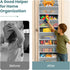 Andahoom 5 8 44lb Nursery,Closet, Sturdiness Over The Door Organizer, Shelves & Side Pockets,Anti Tilt Hanging Behind