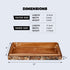 Handicrafts Home Handmade Paradox Pattern Decorative Box, Storage Organizer, Boho Style Treasure Box, 12x6x2