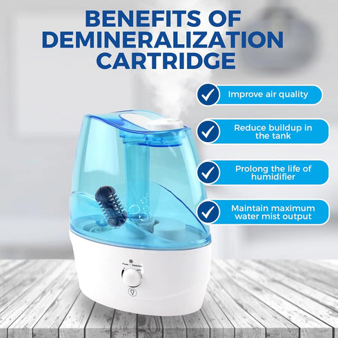 20 Pack Demineralization Cartridge for Humidifier, Fit for HoMedics Ultrasonic, Prevent Hard Water Build-Up & Purifies