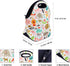 Neoprene Lunch Bag for Kids, Insulated Tote for Women, Men, Teens, Boys, Girls (Alphabet Animals)