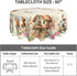 Countryside 60 Inch Floral Tablecloth Spring Round Table Cover Washable Table Cloth for Home Kitchen Party Picnic