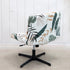 LiveGo Armless Chair Slipcover - Knitted Jacquard Modern Chair Cover for Wide Seat Computer Task Chair