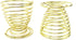 Honbay 4PCS Stainless Steel Spring Wire Tray Egg Cups Holder Serving Cup Egg Tray for Egg (gold)