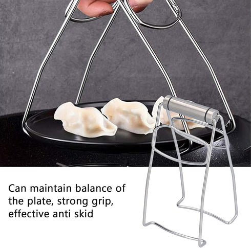 Hot Plate Tongs, Bowl Clip Dish Gripper with Strong Grip for Kitchen, Home, and Restaurant Use