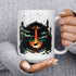 UFO Alien Cow Abduction Coffee Mug, Funny Paranormal Gifts, 15oz