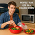 Microwave Steamer for Vegetables, Fish, Poultry & Rice – BPA-Free Cooking Container, Red, Dishwasher Safe