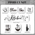 Dishwasher Magnet Decorations, Bless This Kitchen Cover Magnetic Stickers for Home Appliance Garage Car Metal Door