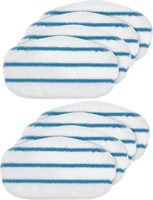 8 Pack Pur Steam Mop Pads, Compatible with PurSteam ThermaPro 10-in-1, Washable Reusable Replacement Pads
