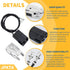 2 Pack WB2X8228 Element Receptacle and Wire Kit by JPKTA for GE Hotpoint Electric Ranges, Cooktops, Electric Stove