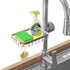 LONIN Stainless Steel Kitchen Sink Organizer Caddy Over Faucet Sponge & Brush Holder,