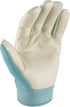 Wells Lamont Women's Hybrid Work/Gardening Gloves - Water-Resistant HydraHyde Leather, Small, Aqua