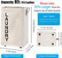 92L Large Laundry Hamper with Leather Handle,Standable Laundry Basket with Wheels ,Large Hamper,Rolling Laundry Basket
