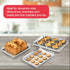 Zacfton Stainless Steel Baking Sheets for Oven, Cookie Sheet Baking Pan 10.5 x 8 x 1 Inch, Easy Clean & Non-stick