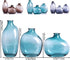 Set 3 of Amber Glass Bud vases, Vintage Small vases for Home Table centerpieces, Wedding Parties, Office, Kitchen
