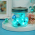 BOHON Natural Fluorite String Lights, Battery Operated with Remote, Sea Glass Raw Stones Decorative Lights 6.5ft 20