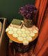 Beige Handmade Crochet Cotton Table Cloth, Lace Doilies Square Tablecloths, 24 Inches